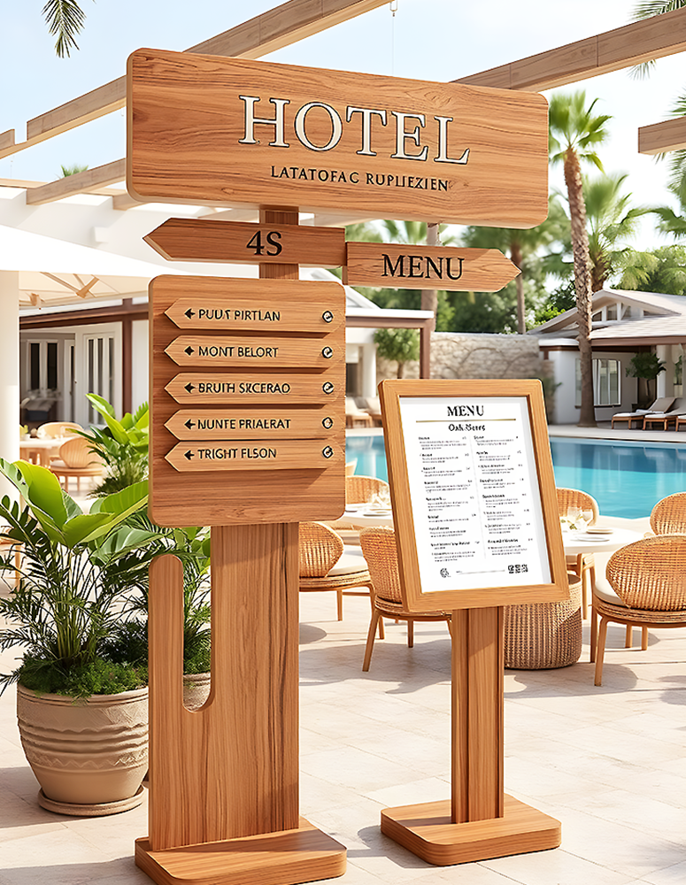 Hotel Signage Stand System