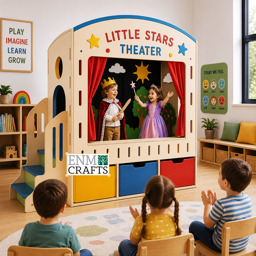 Little Stars Theater Montessori – Premium Puppet & Role Play Stage 940017