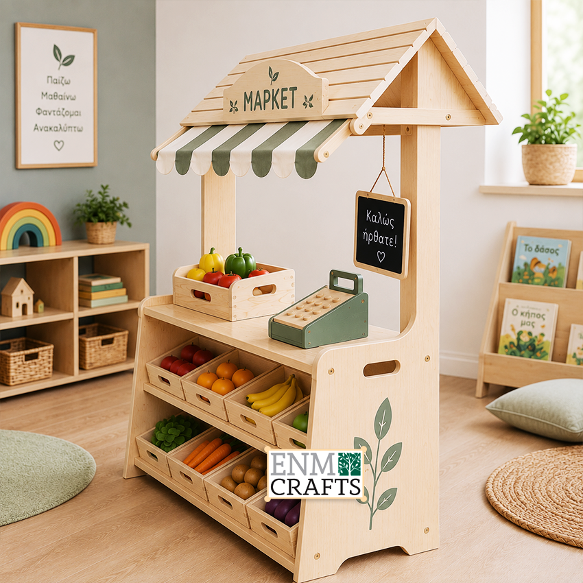 Premium Montessori Market Stand 9268