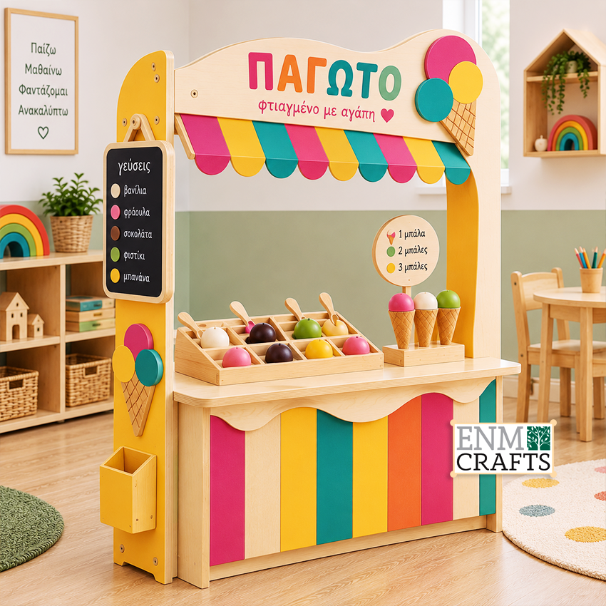 Παγωτατζίδικο Montessori – Ice Cream Shop Role Play Center 9270