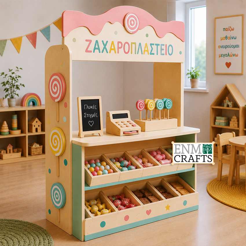 Ζαχαροπλαστείο Montessori – Sweet Shop Role Play Center 9272