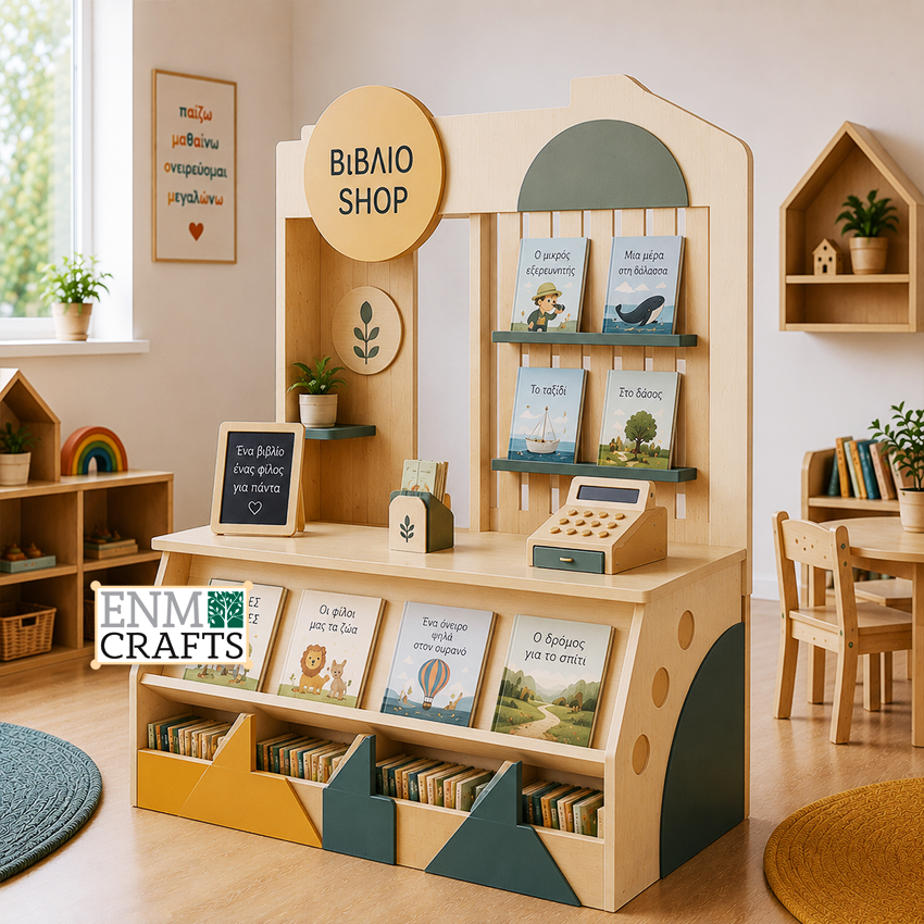 Βιβλιοπωλείο Montessori Premium – Book Shop Role Play Center 9275
