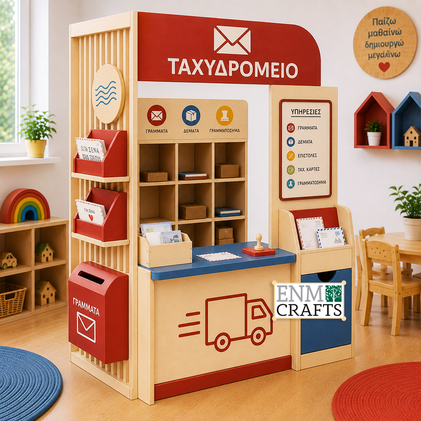 Ταχυδρομείο Montessori – Premium Post Office Role Play Center 9304