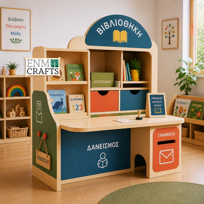 Βιβλιοθήκη Montessori – Premium Library Role Play Center 9307