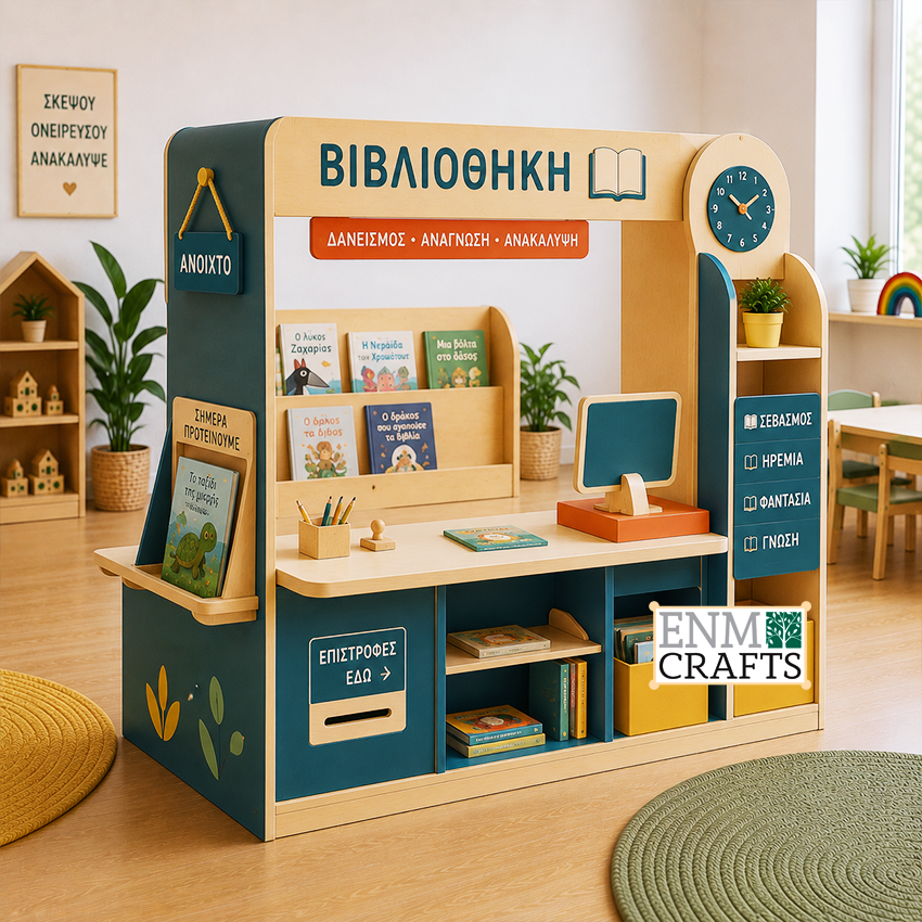 Βιβλιοθήκη Montessori – Library Role Play Center 9309