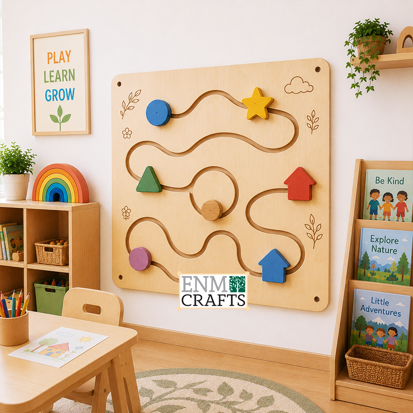 Montessori Giant Maze Wall Panel – Interactive Path Explorer 95002