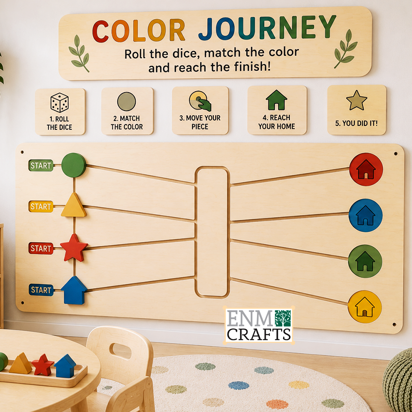 Color Journey™ – Διαδραστικό Επιτοίχιο Πάνελ Αντιστοίχισης Χρωμάτων 95007