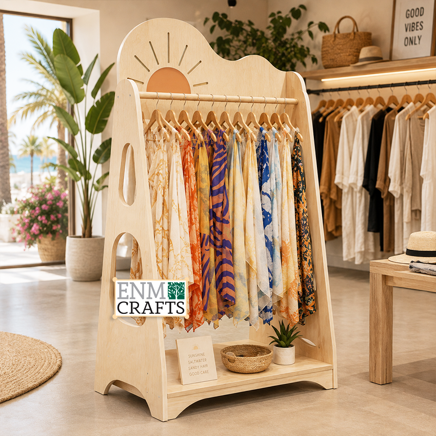 Ξύλινο Stand Προβολής Παρεό & Beachwear 96004