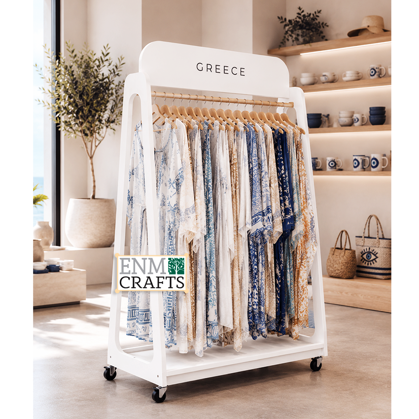 Ξύλινο Stand Προβολής Ρούχων Greece Collection 960011