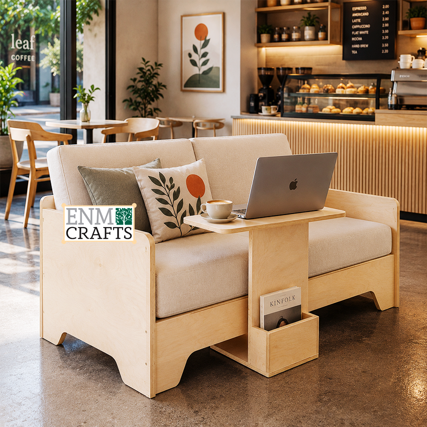 Διθέσιος Καναπές Work & Lounge με Ενσωματωμένο Τραπεζάκι 43008