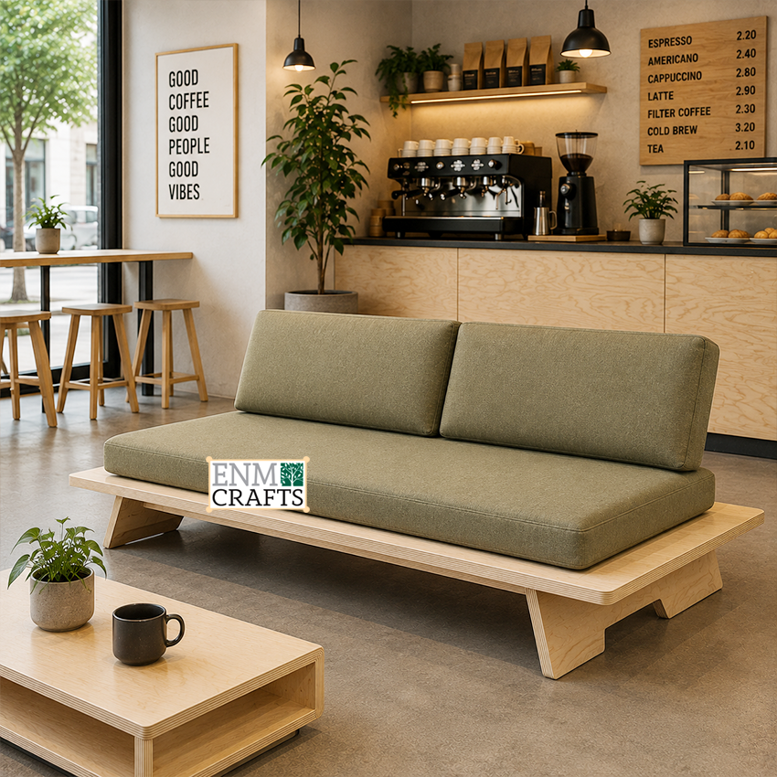 Διθέσιος Καναπές Lounge Minimal από Κόντρα Πλακέ Σημύδας Baltic Birch 430018