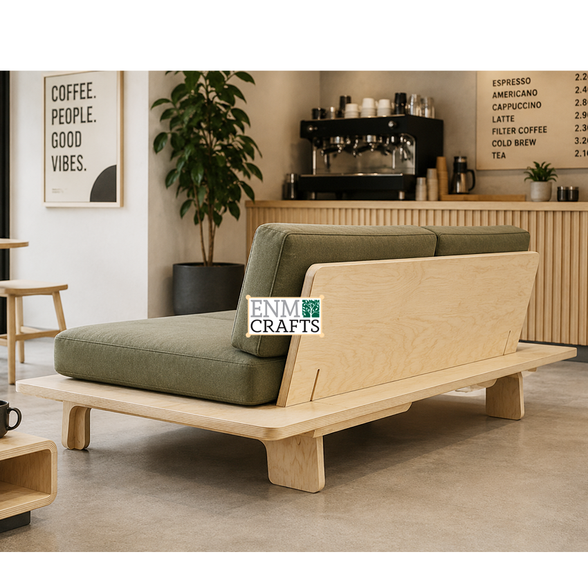 Διθέσιος Καναπές Lounge Minimal από Κόντρα Πλακέ Σημύδας Baltic Birch 430018