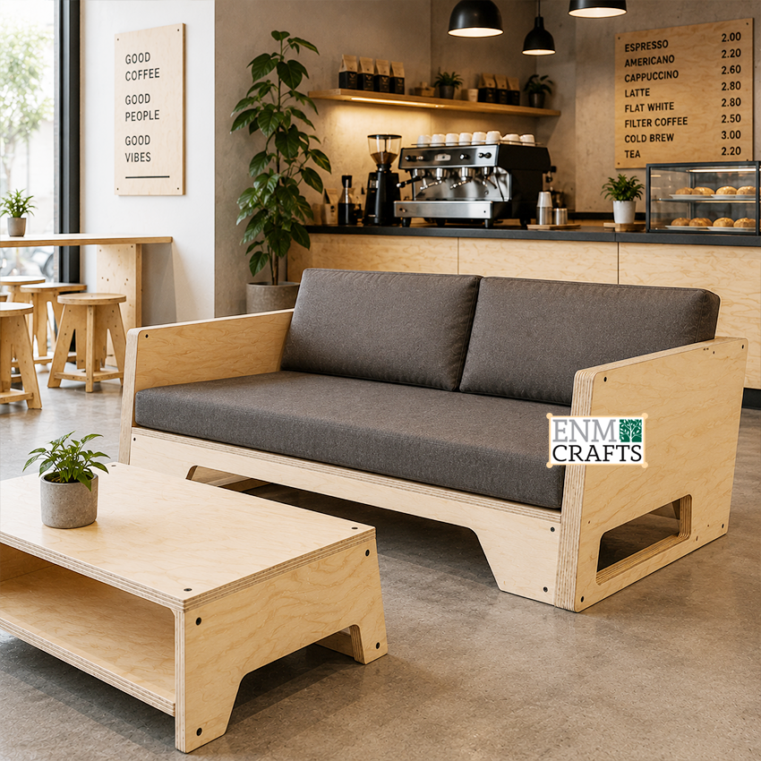 Διθέσιος Καναπές Minimal από Κόντρα Πλακέ Σημύδας Baltic Birch 430020