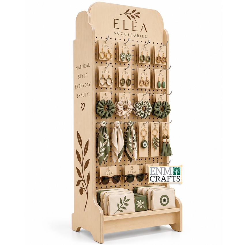 Ξύλινο Pegboard Display για Κοσμήματα & Αξεσουάρ 53007