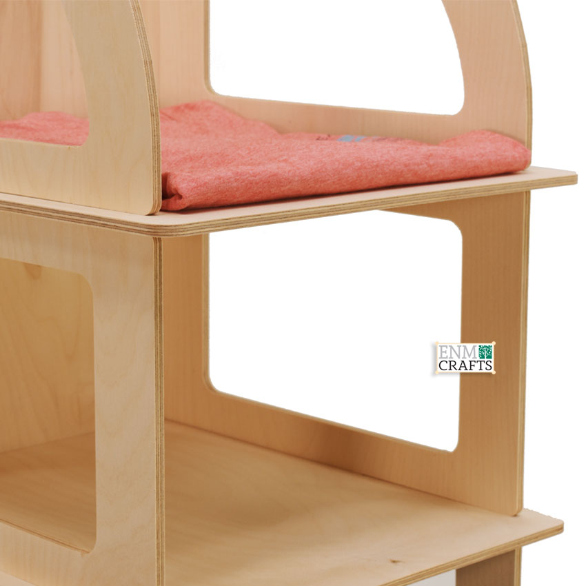 Ξύλινο Κάθετο Stand για T-Shirt 6 Ραφιών 871 C