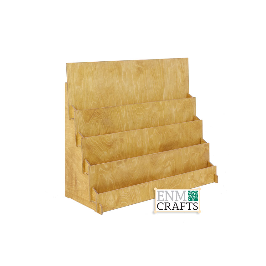 Ξύλινο Επιτραπέζιο Σταντ 4 Επιπέδων για Ευχετήριες Κάρτες - SKU: 843