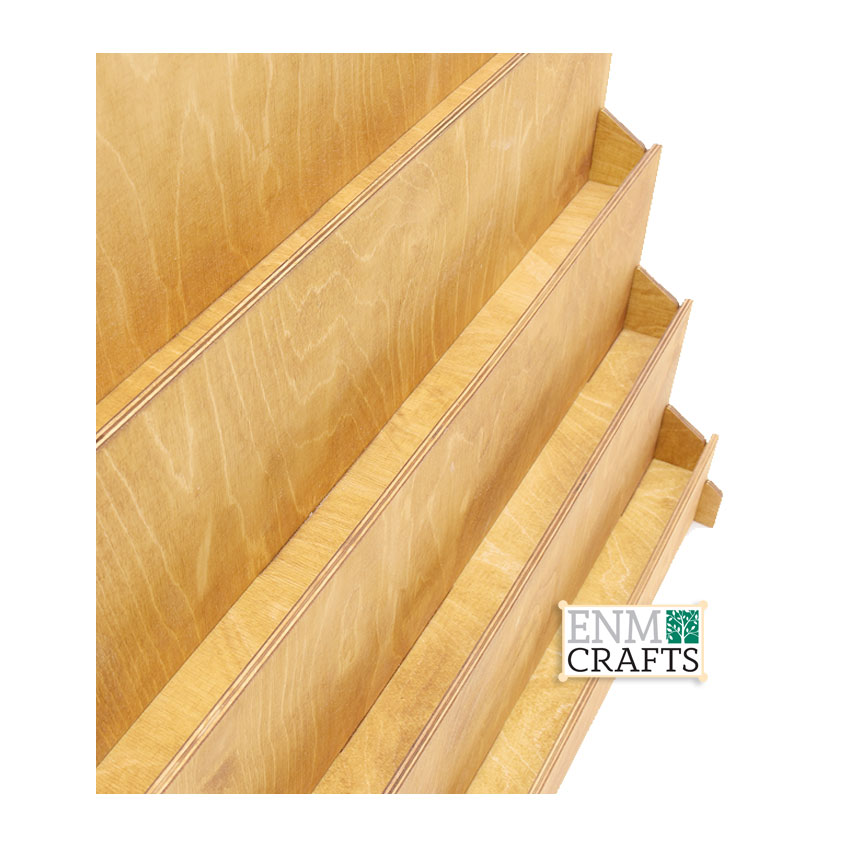 Ξύλινο Επιτραπέζιο Σταντ 4 Επιπέδων για Ευχετήριες Κάρτες - SKU: 843