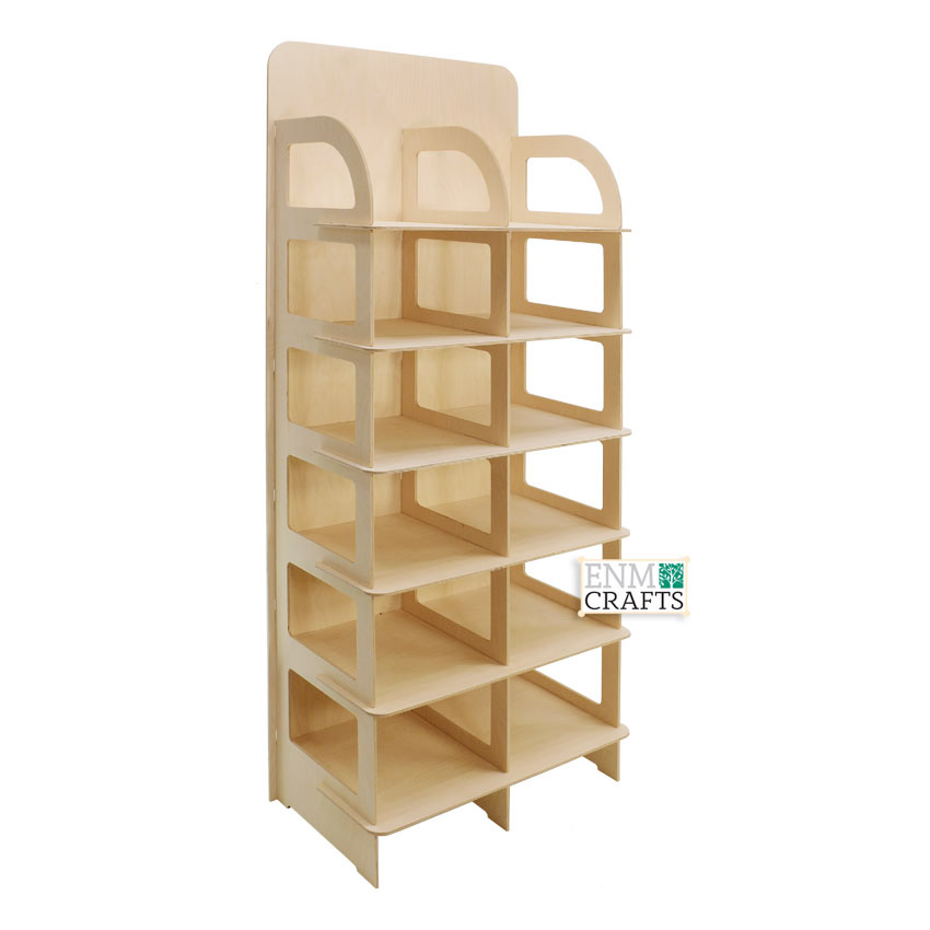 Merchandise Ξύλινο Σταντ με 6 ράφια για T-shirts - 8071D