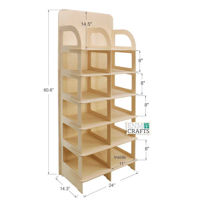 Merchandise Ξύλινο Σταντ με 6 ράφια για T-shirts - 8071D