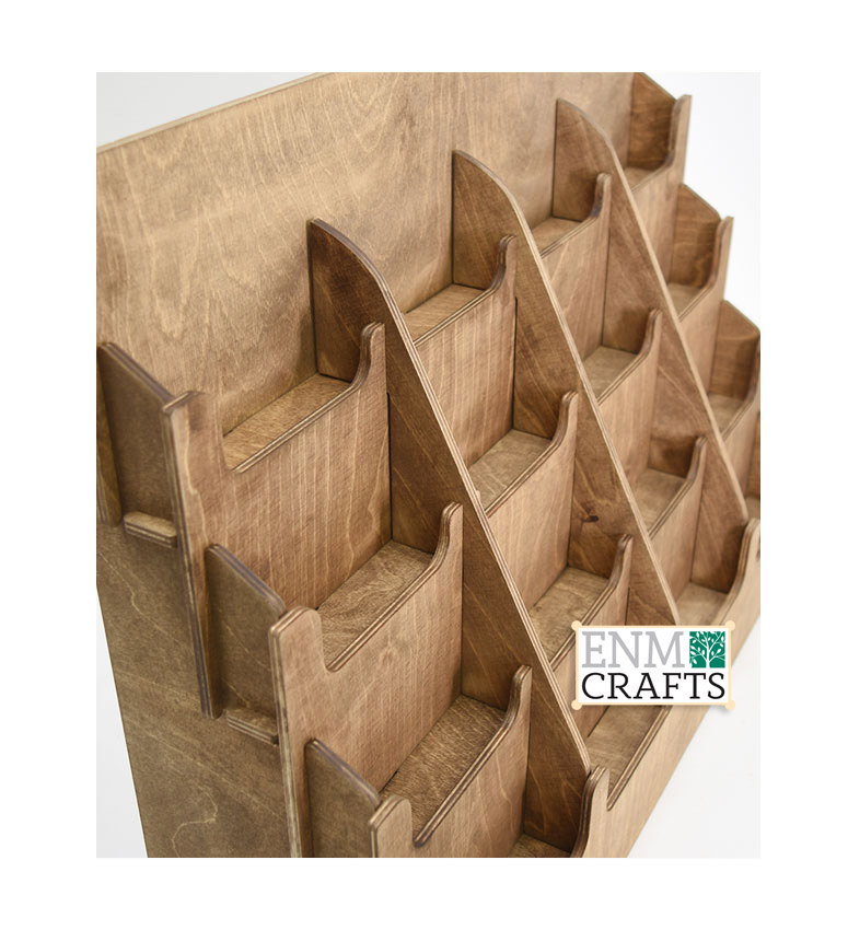 Wooden Sticker Display Rack, 16 Pocket 5