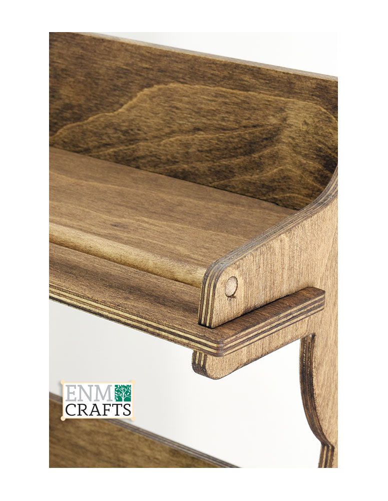 Ξύλινη Ραφιέρα Λιανικής για Ποτήρια & Θερμός 505B