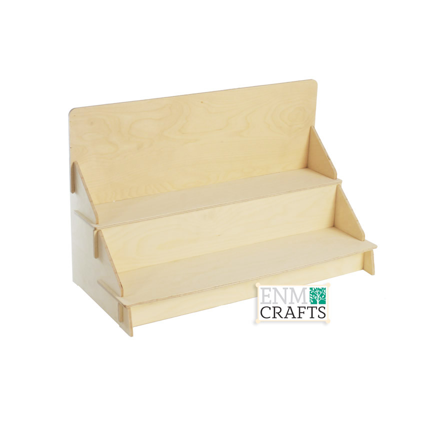 Ξύλινη Ραφιέρα 2 Επιπέδων για Κούπες 835