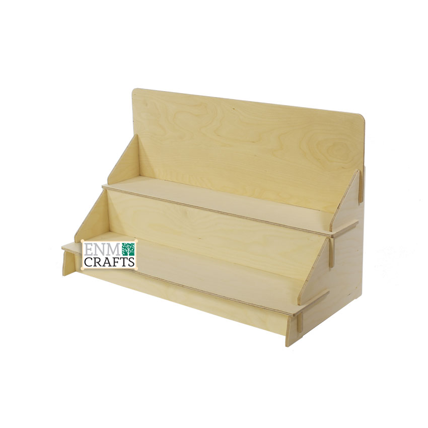 Ξύλινη Ραφιέρα 2 Επιπέδων για Κούπες 835