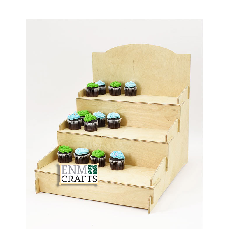 Ξύλινο Σταντ Πάγκου 3 Επιπέδων 796/3