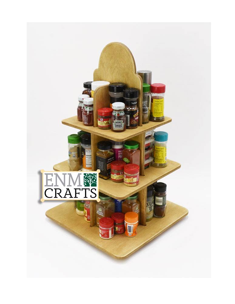 Ξύλινο Tabletop Organizer Rack 420