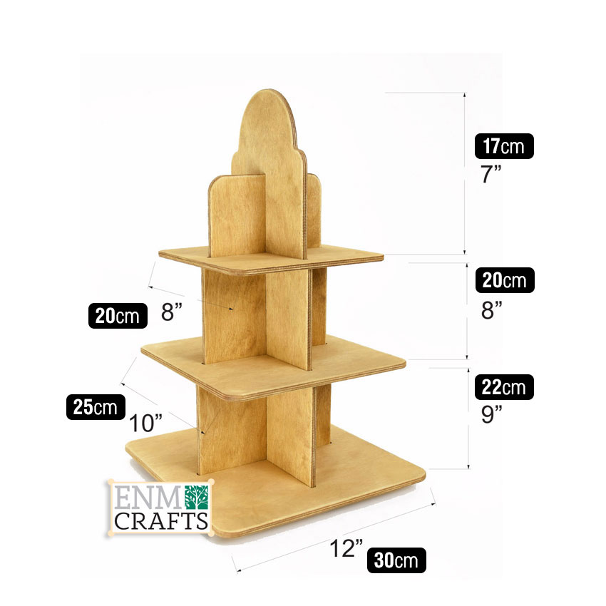 Ξύλινο Tabletop Organizer Rack 420