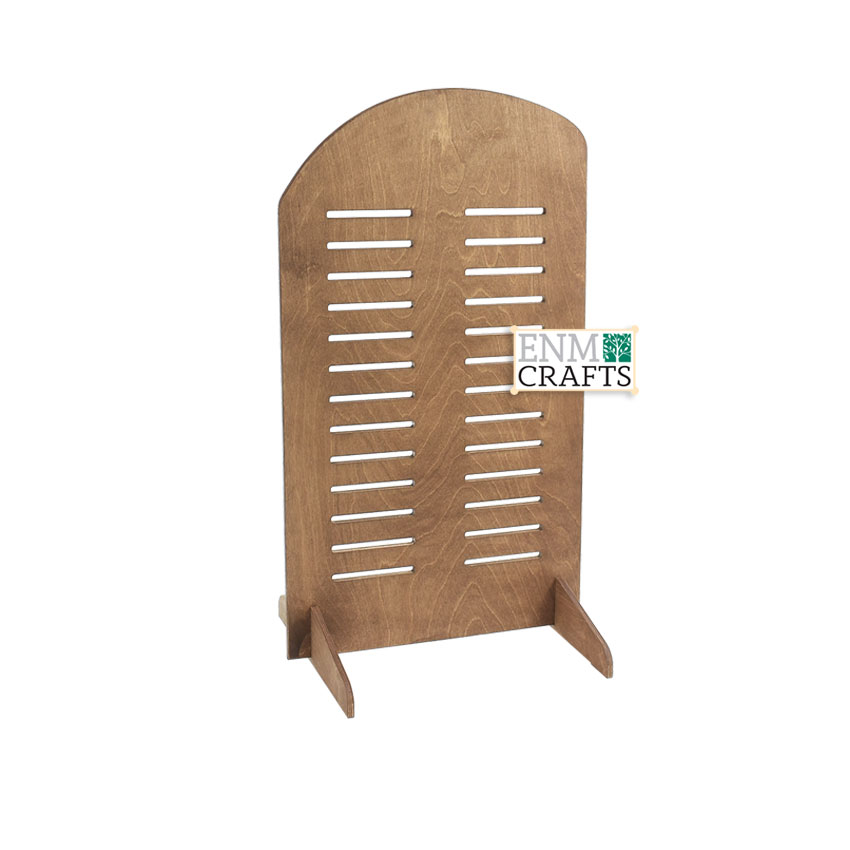 Ξύλινο Σταντ με ρυθμιζόμενα ράφια καθ'ύψος - SKU: 854/STR