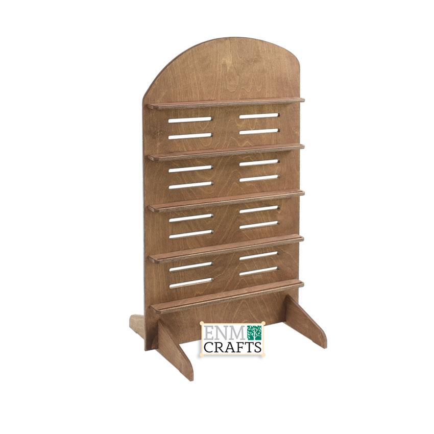 Ξύλινο Σταντ με ρυθμιζόμενα ράφια καθ'ύψος - SKU: 854/STR