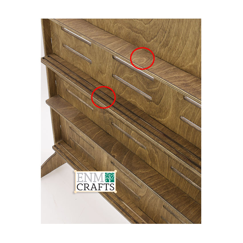 Ξύλινο Επιτραπέζιο Display για Κάρτες Πολλαπλών Μεγεθών - SKU: 837