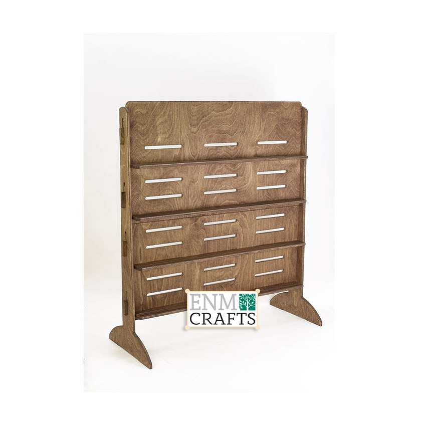 Ξύλινο Επιτραπέζιο Display για Κάρτες Πολλαπλών Μεγεθών - SKU: 837