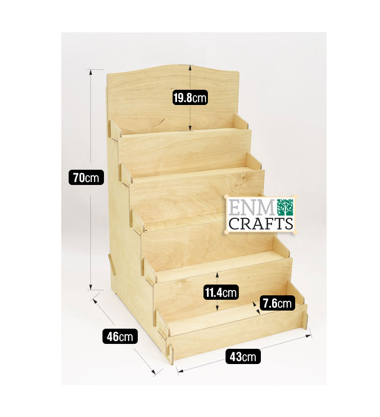Επιτραπέζιο Ξύλινο Σταντ 5 Επιπέδων - SKU: 795/5