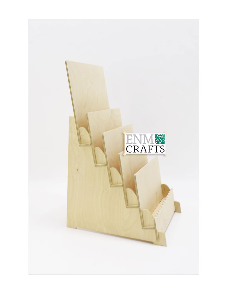 Επιτραπέζιο Ξύλινο Display 5 Ραφιών για Βιβλία ή Έντυπα - SKU: 791/A