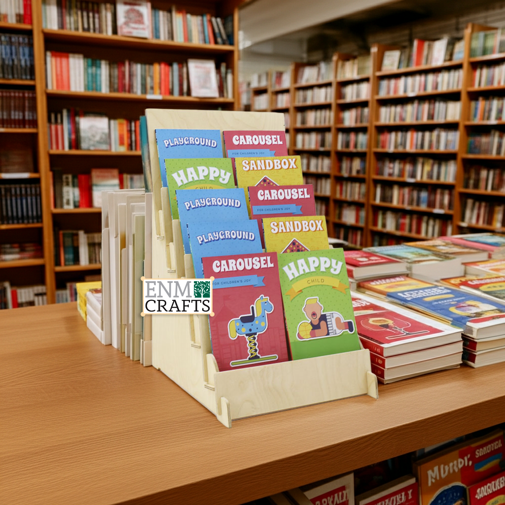 Επιτραπέζιο Ξύλινο Display 5 Ραφιών για Βιβλία ή Έντυπα - SKU: 791/A