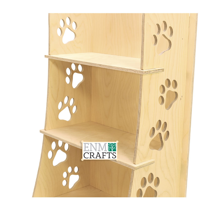 Επιδαπέδιο Ξυλινο Σταντ με 4 ράφια 4022