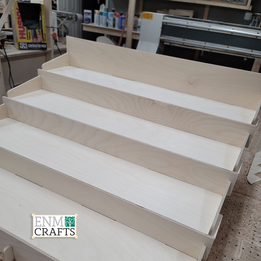 Derby Cars 4 Tier Display, CounterTop 4 Tier Rack for Craft Trade Shows - SKU: 898