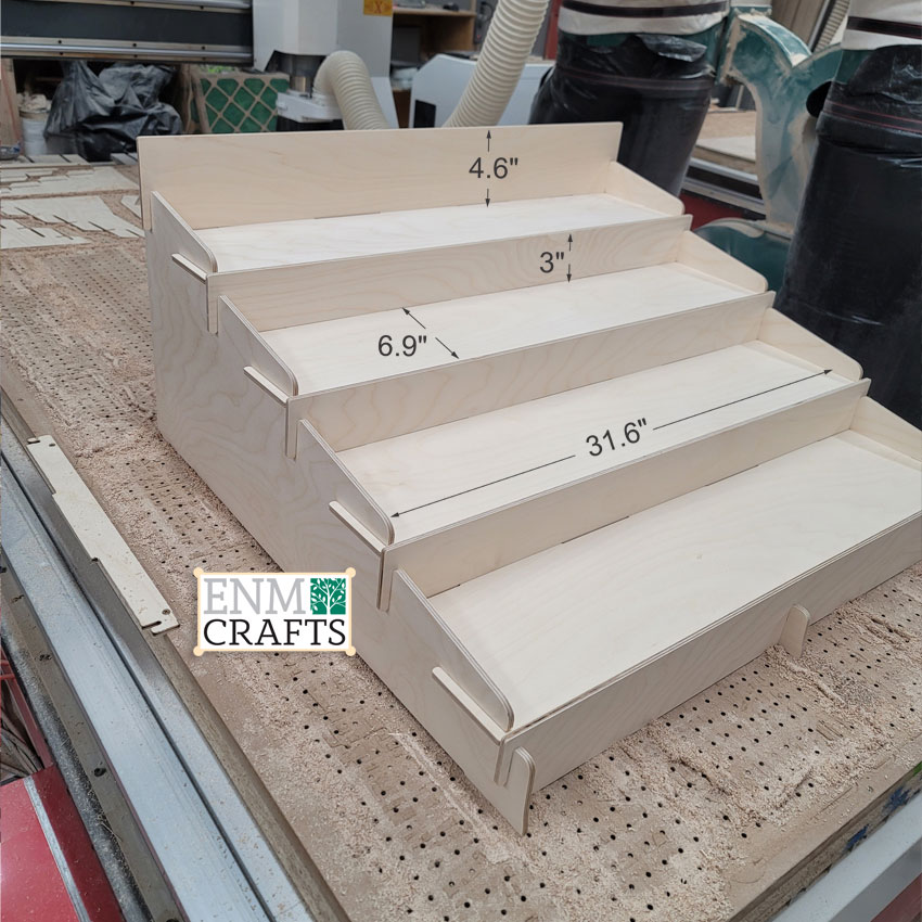 Derby Cars 4 Tier Display, CounterTop 4 Tier Rack for Craft Trade Shows - SKU: 898