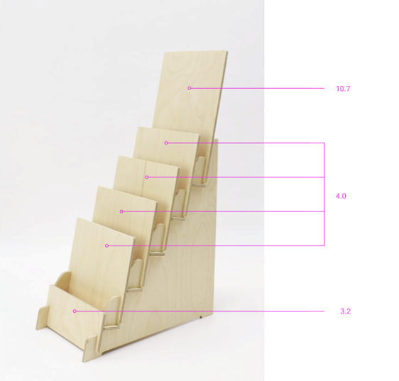 Custom CounterTop 5 Tier Rack for Craft Trade Shows - SKU: 791/B