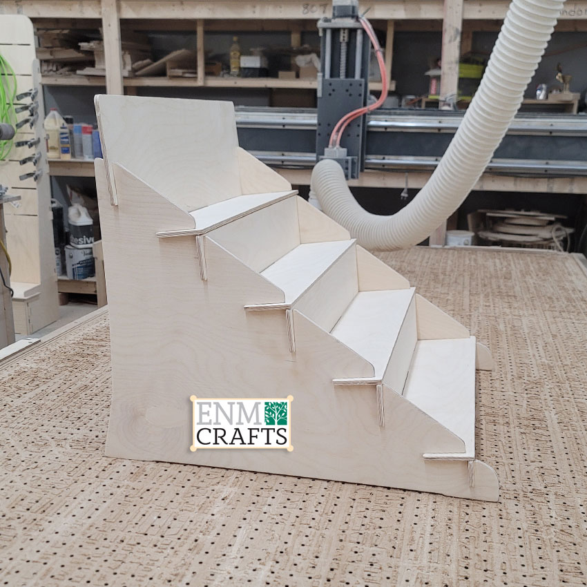 22 inch wide 4-Tier Slanted Angle Countertop Display, Slanted Retail Rack - SKU: 849/4