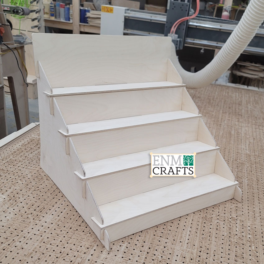 22 inch wide 4-Tier Slanted Angle Countertop Display, Slanted Retail Rack - SKU: 849/4