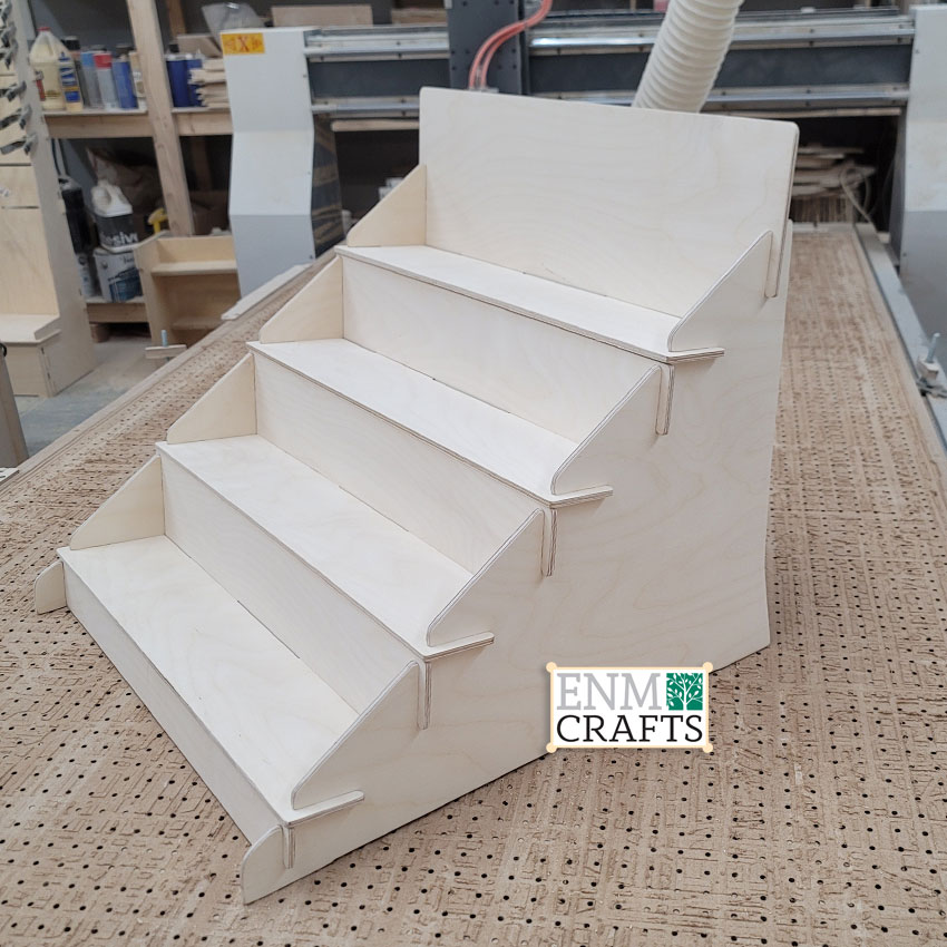 22 inch wide 4-Tier Slanted Angle Countertop Display, Slanted Retail Rack - SKU: 849/4