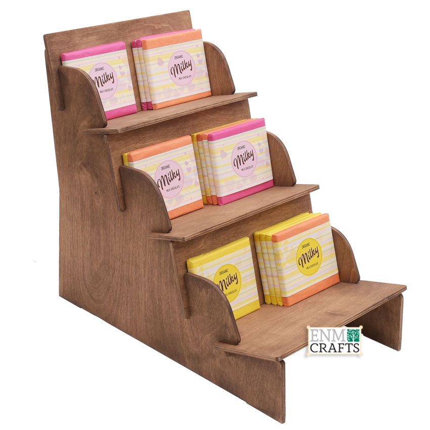 Ξύλινο Επιτραπέζιο Stand Προβολής Σοκολάτας 916