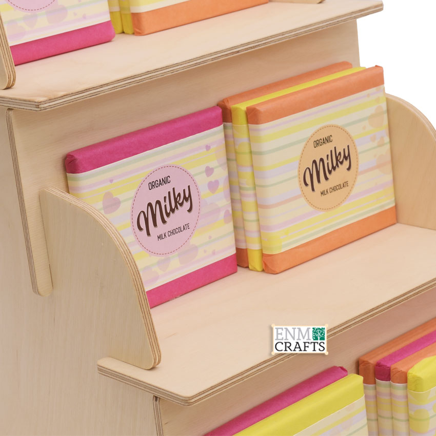 Ξύλινο Επιτραπέζιο Stand Προβολής Σοκολάτας 916