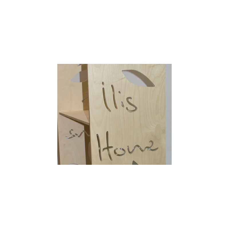 Ξύλινο Stand Προβολής Leaf Cut 6089