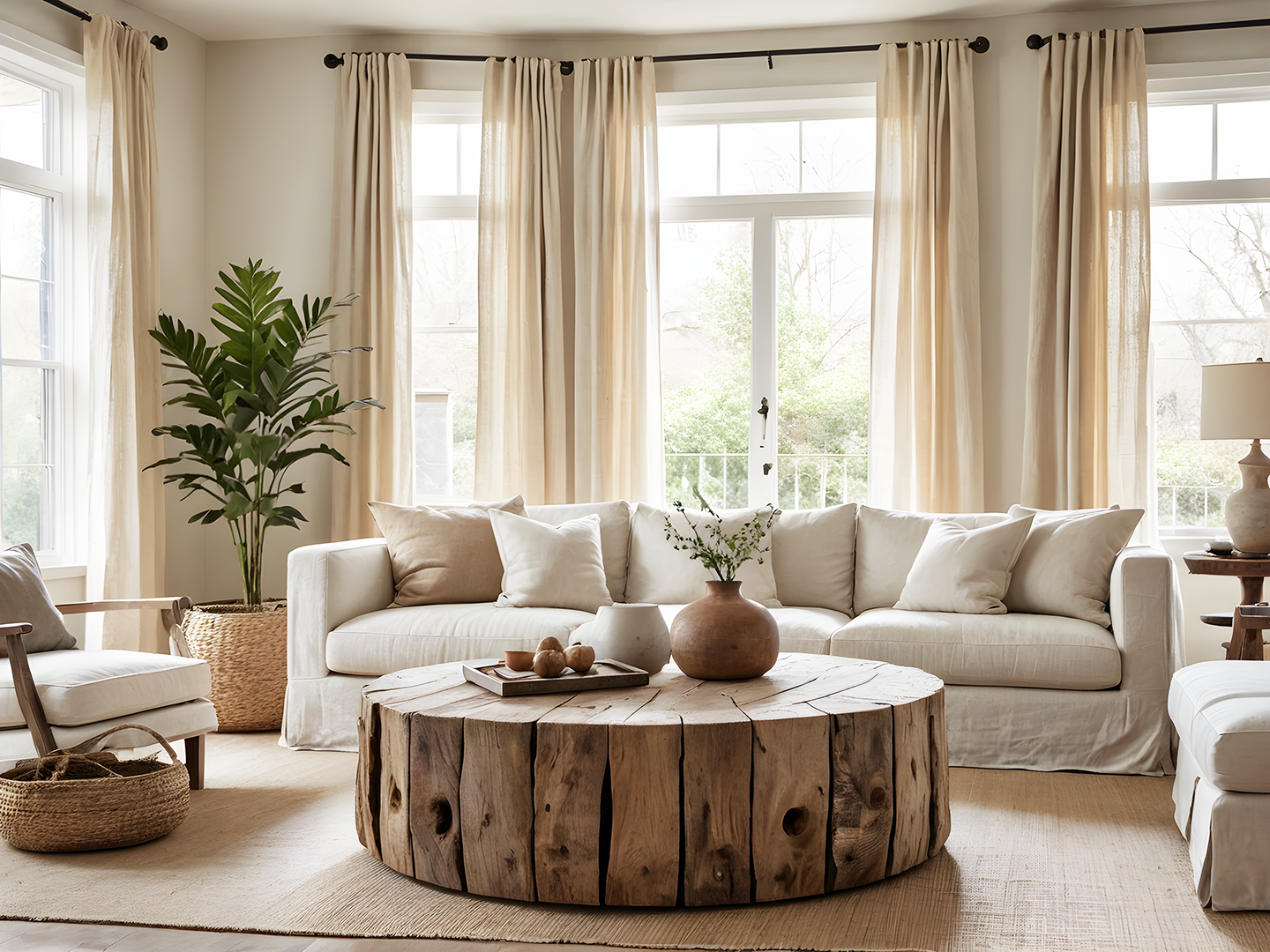 Coffee Table in Eucalyptus Wood