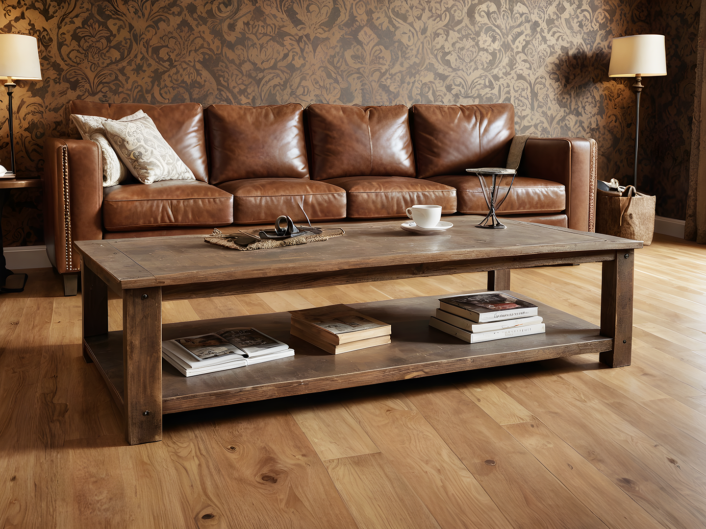 Farmhouse Distressed Τραπεζι Σαλονιου