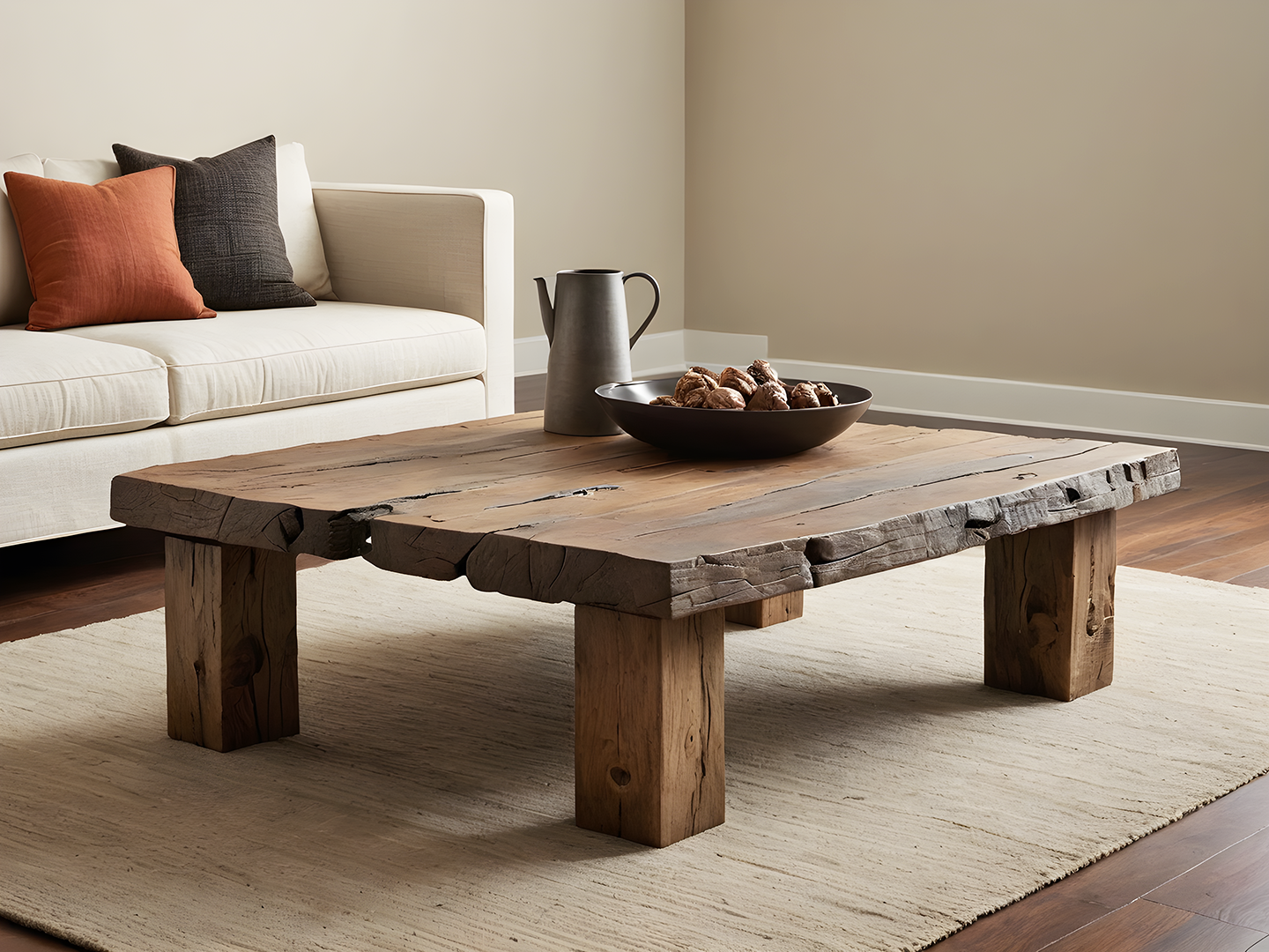 Noble Solid Beam Τραπεζι Σαλονιου